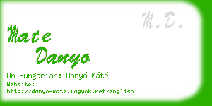 mate danyo business card